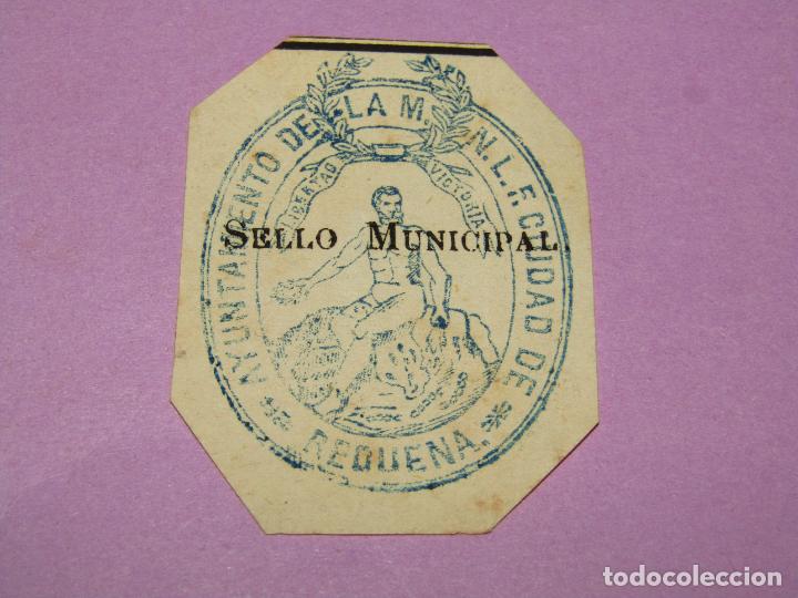 Documentos antiguos: Antiguo Sello Cu&ntilde;o Tamp&oacute;n SIGILOGRAF&Iacute;A Ayuntamiento Ciudad de REQUENA de Valencia