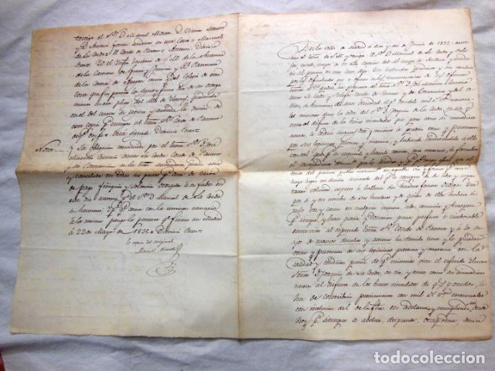 Documentos antigos: DONACI&Oacute;N DE MANUEL DE LA CERDA Y PALAFOX EN FAVOR DE SU T&Iacute;O JOAQU&Iacute;N DE LA CERDA. 1835
