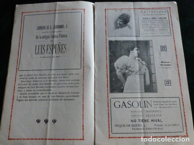 Documentos antiguos: PROGRAMA TEATRO REAL DE MADRID TEMPORADA 1918 1919 - Foto 4