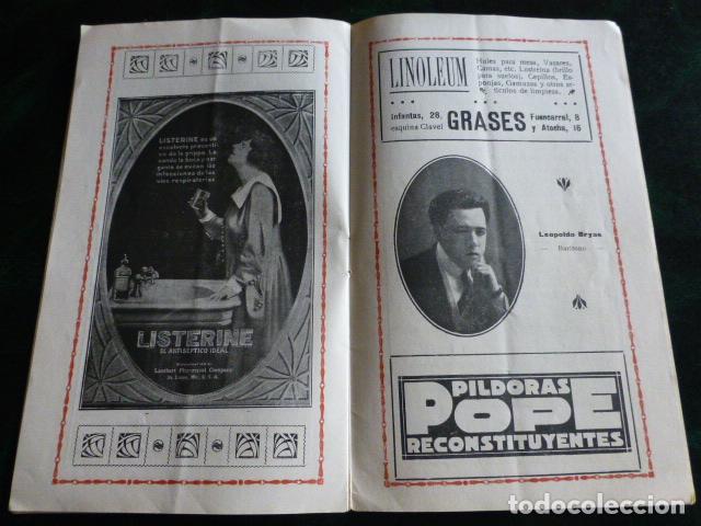 Documentos antiguos: PROGRAMA TEATRO REAL DE MADRID TEMPORADA 1918 1919 - Foto 7