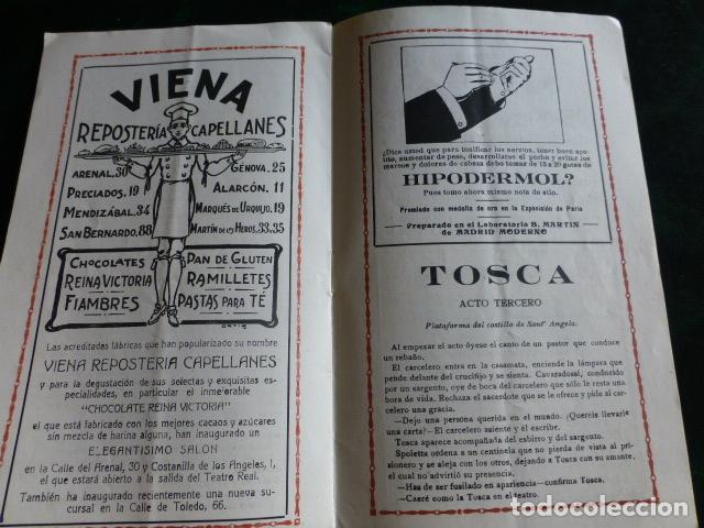 Documentos antiguos: PROGRAMA TEATRO REAL DE MADRID TEMPORADA 1918 1919 - Foto 8