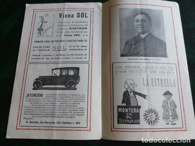 Documentos antiguos: PROGRAMA TEATRO REAL DE MADRID TEMPORADA 1918 1919 - Foto 9