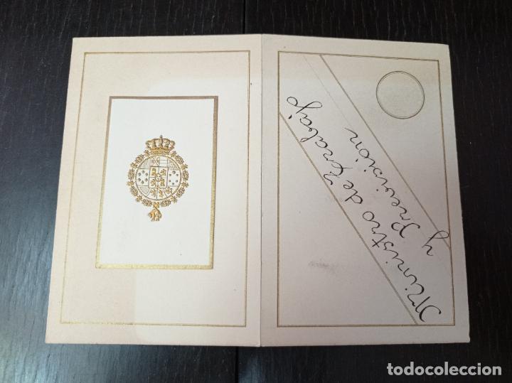 Documentos antiguos: ORDEN DE CARLOS III - TARJETA CON MEN&Uacute; Y PROGRAMA MUSICAL - Foto 1