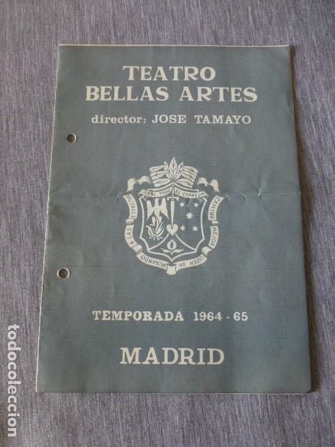Documentos antiguos: TEATRO BELLAS ARTES PROGRAMA EL CABALLERO DE LAS ESPUELAS DE ORO DE ALEJANDRO CASONA - Foto 1