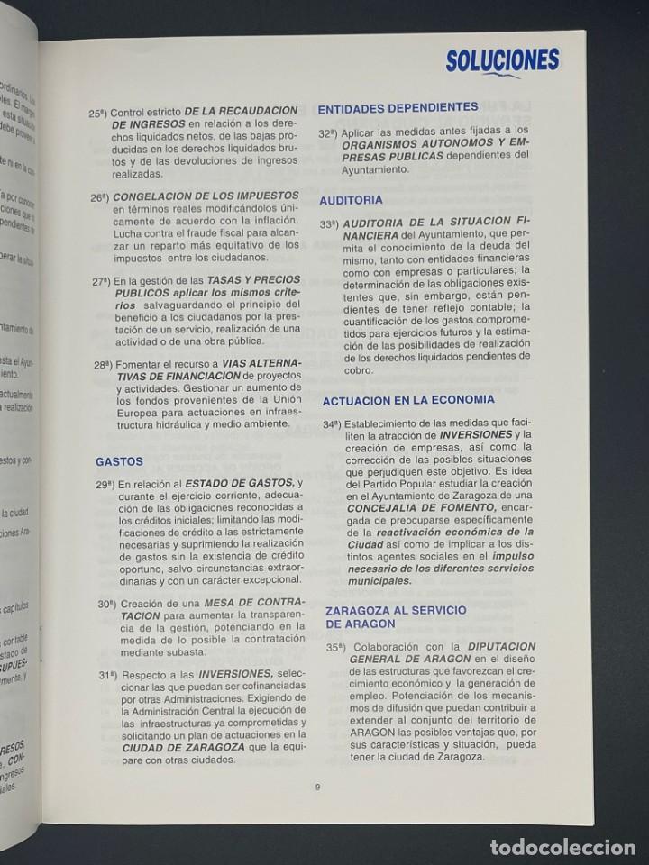Documentos antiguos: ANTIGUO PROGRAMA ELECCIONES MUNICIPALES 1995 - SOLUCIONES - PP - Foto 3
