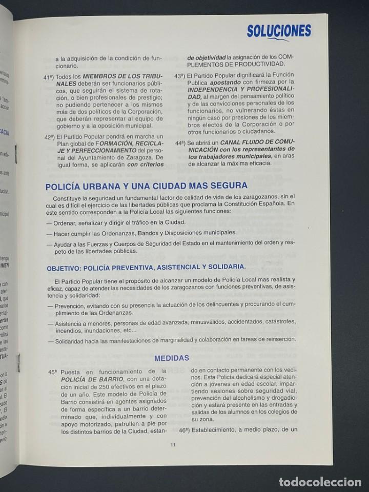 Documentos antiguos: ANTIGUO PROGRAMA ELECCIONES MUNICIPALES 1995 - SOLUCIONES - PP - Foto 5
