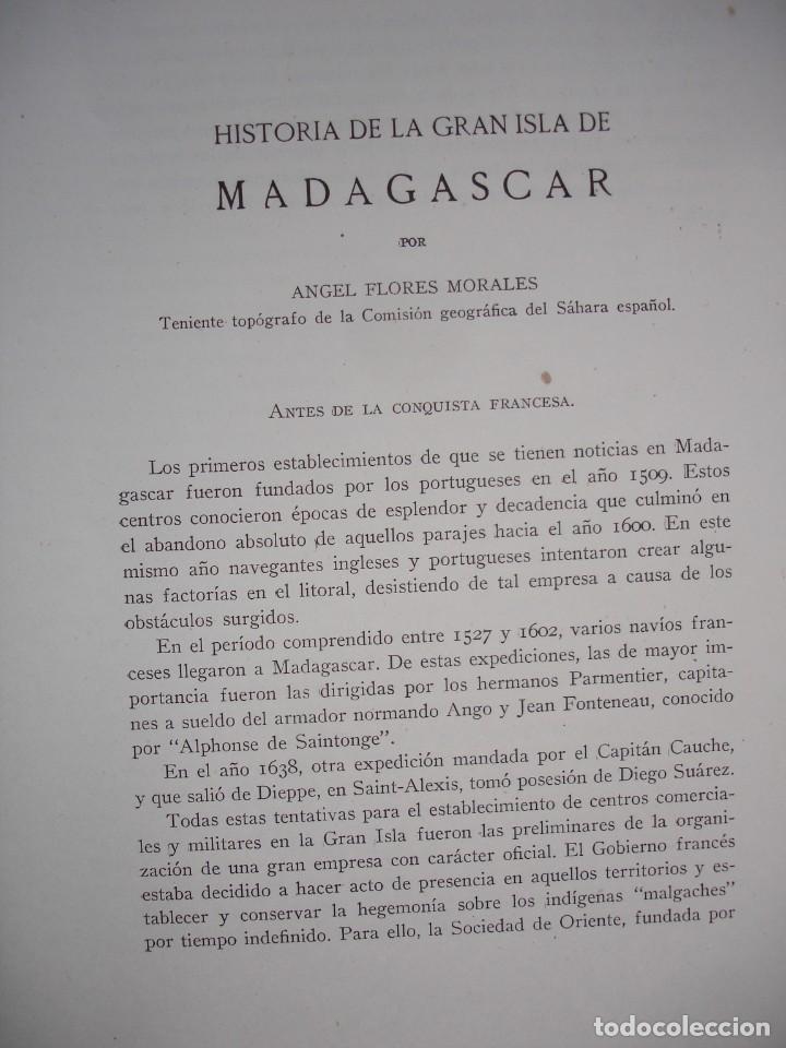 Documentos antiguos: HISTORIA DE LA ISLA DE MADAGASCAR.FLORES MORALES. - Foto 1
