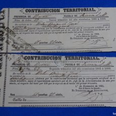 Documentos antiguos: CONTRIBUCIÓN . SAN MARTIN DE SARROCA 1881. JOSÉ BOLA BRIANZO. Lote 364116921
