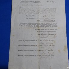 Documentos antiguos: CONTRIBUCIÓN AÑO 1850. SAN MARTIN DE SARROCA. JOSÉ BOLA. Lote 364122176