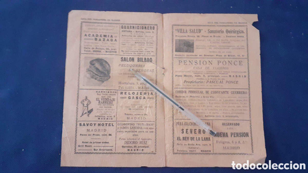 Documentos antiguos: GUIA DEL FORASTERO EN MADRID - Foto 2