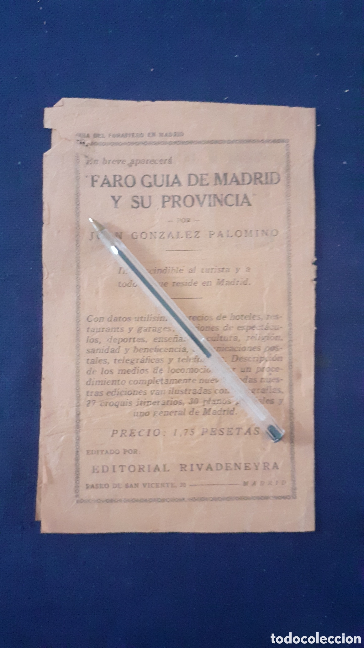 Documentos antiguos: GUIA DEL FORASTERO EN MADRID - Foto 3