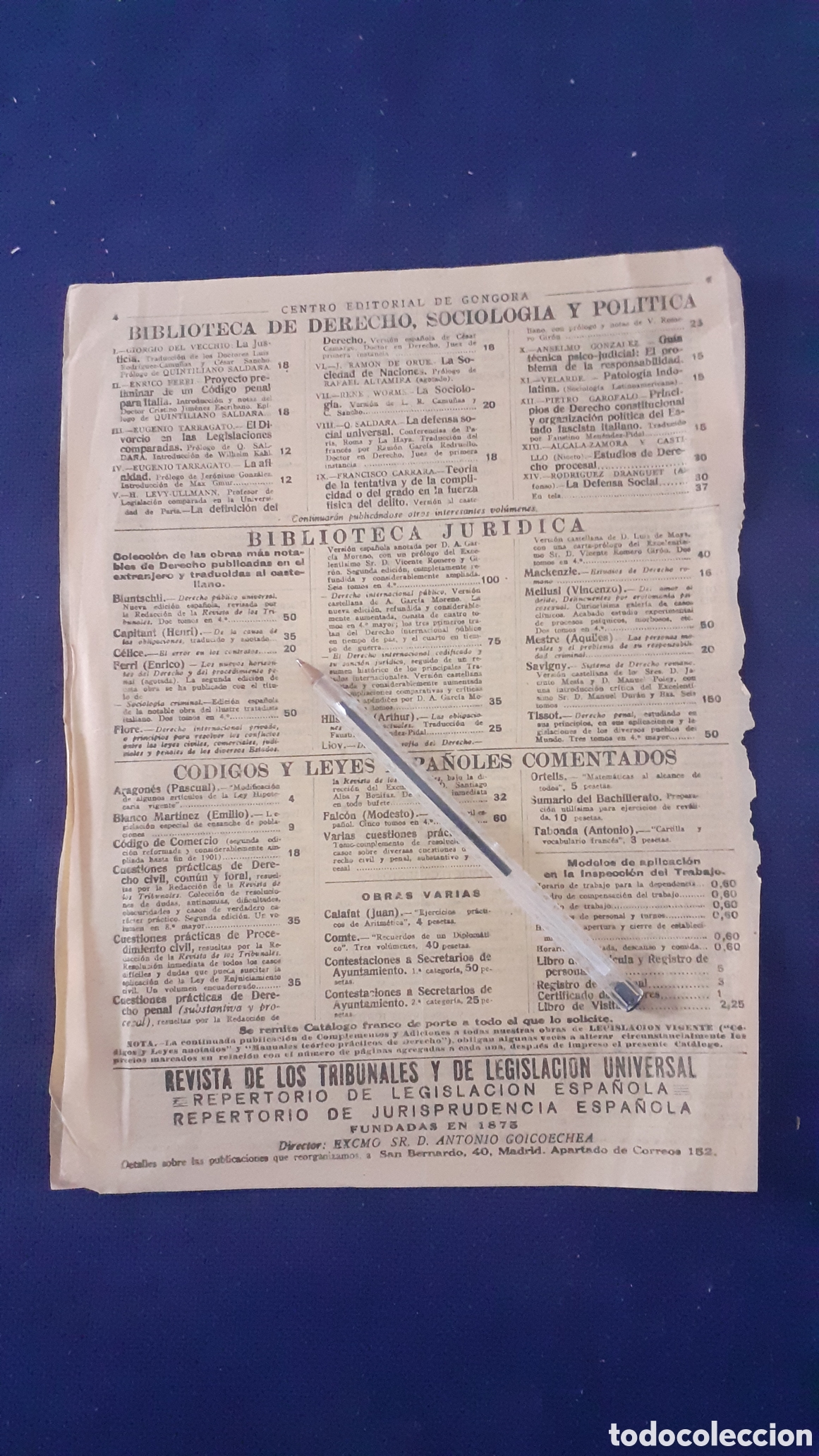 Documentos antiguos: DICTICO CENTRO EDITORIAL DE GONGORA - Foto 3