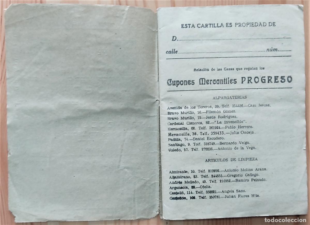Documentos antiguos: LIBRITO COMPLETO CUPONES MERCANTILES PROGRESO 2&ordm; &Eacute;POCA - MADRID - Foto 3