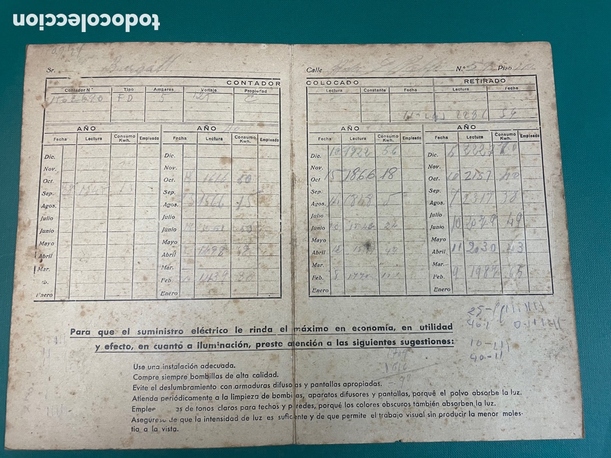 Documentos antiguos: Compa&ntilde;&iacute;a Barcelonesa De Electricidad 1932 lote - Foto 7