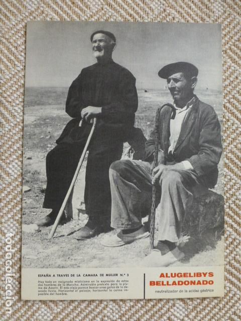 Documentos antigos: LA MANCHA DOS PASTORES MULLER FOT&Oacute;GRAFO L&Aacute;MINA PUBLICITARIA 15 X 21,5 CTMS