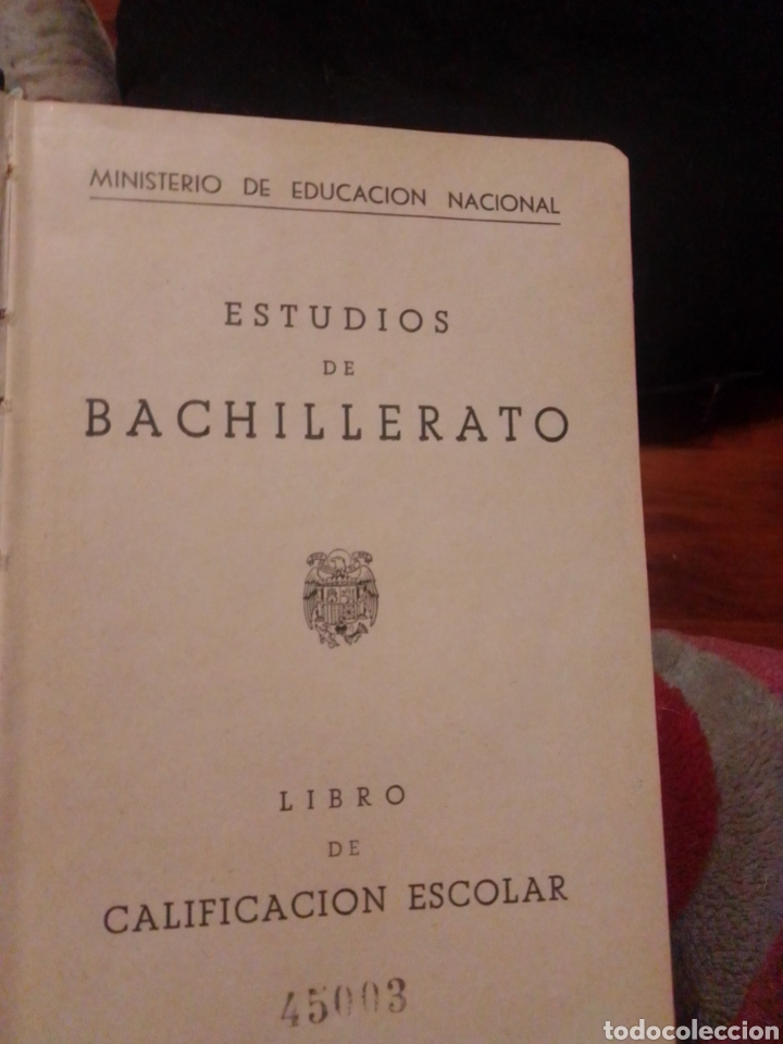 Documentos antiguos: Libro calificaciones escolares 1945 - Foto 2