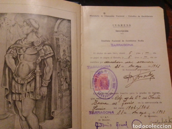 Documentos antiguos: Libro calificaciones escolares 1945 - Foto 4