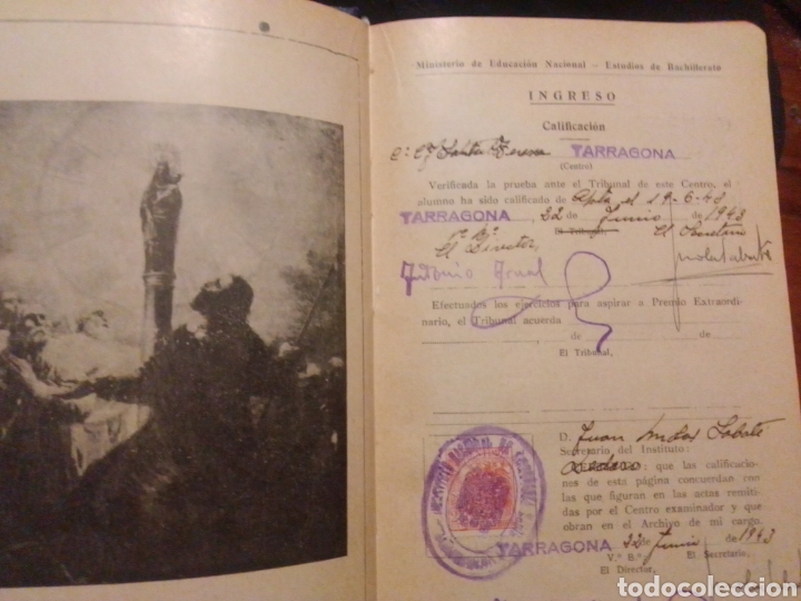 Documentos antiguos: Libro calificaciones escolares 1945 - Foto 6