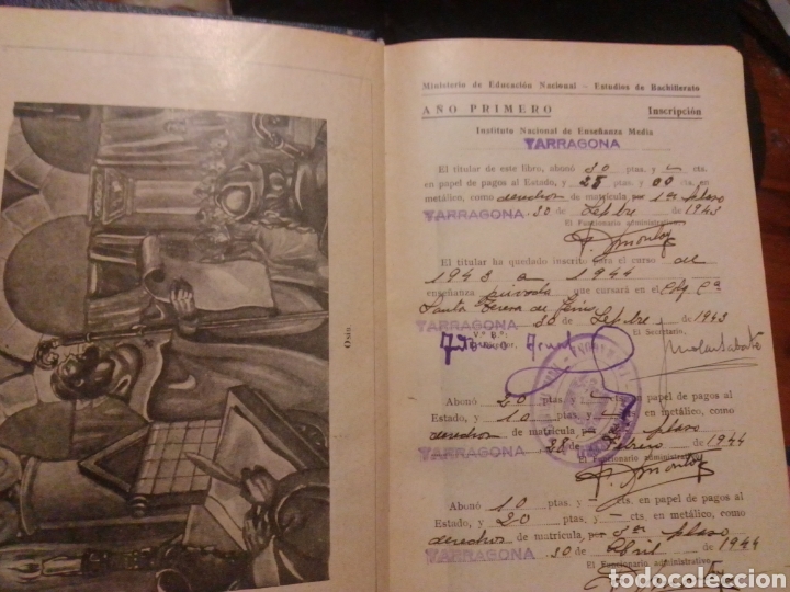 Documentos antiguos: Libro calificaciones escolares 1945 - Foto 7