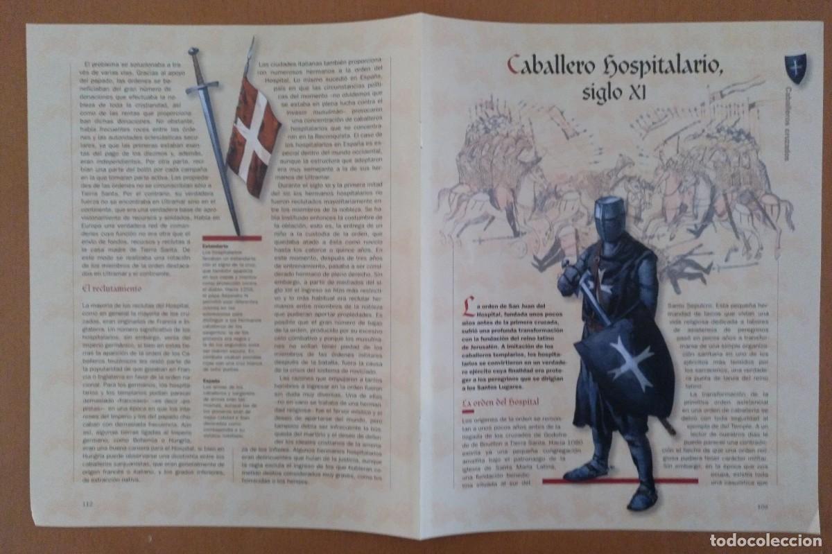 Documentos antiguos: Ficha Soldados de la Edad Media // Caballero hospitalario siglo XI
