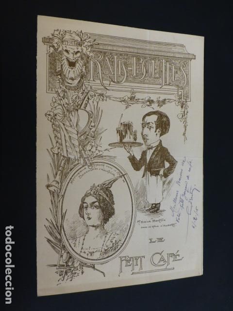 Documentos antiguos: RATISBONA FRANCIA PROGRAMA FUNCION TEATRAL LE PETIT CAFE 1916 - Foto 1