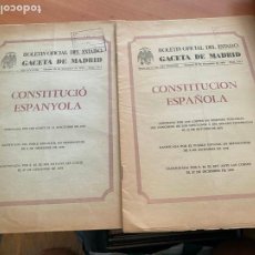 Documentos antiguos: BOLETIN OFICIAL DEL ESTADO GACETA DE MADRID CONSTITUCION ESPAÑOLA Nº 311.1 Y 311.3 (COIB85)