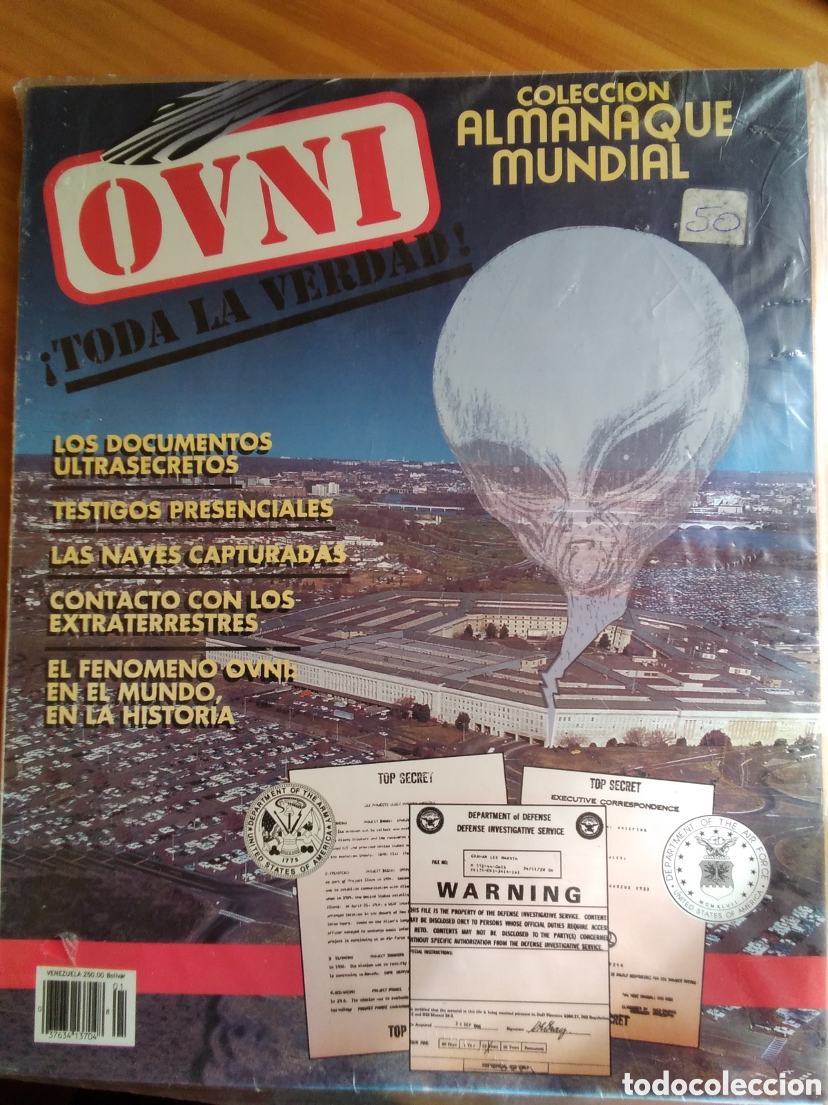 Documentos antiguos: OVNI toda la verdad colecci&oacute;n almanaque mundial revista 1993