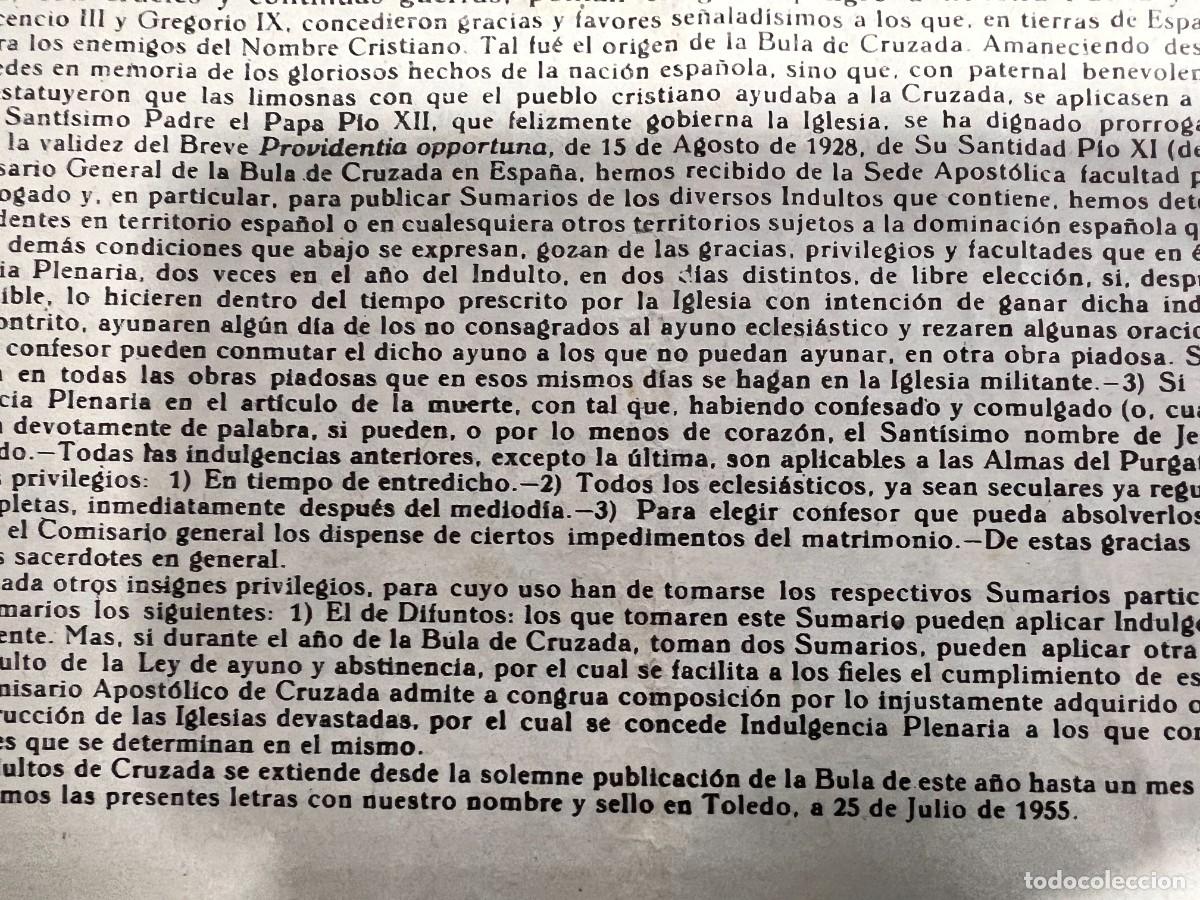 Documentos antiguos: SUMARIO GENERAL DE CRUZADA PARA 1956. VER - Foto 6