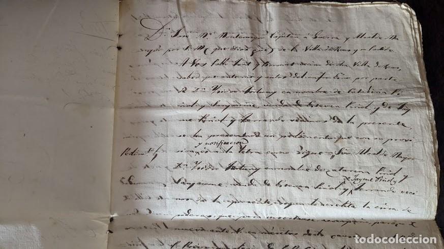 Documentos antiguos: DOCUMENTO ORIGINAL DEL TRIBUNAL DE LA ALCALDIA MAYOR DE REUS 1835 - Foto 2