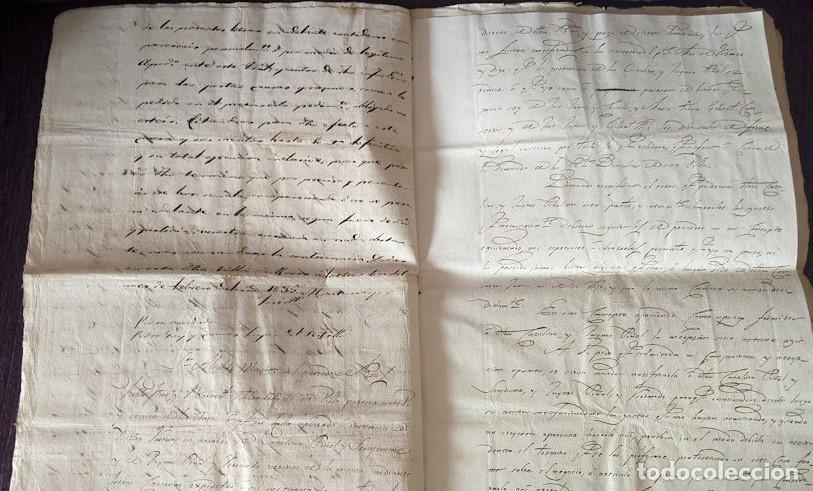 Documentos antiguos: DOCUMENTO ORIGINAL DEL TRIBUNAL DE LA ALCALDIA MAYOR DE REUS 1835 - Foto 3
