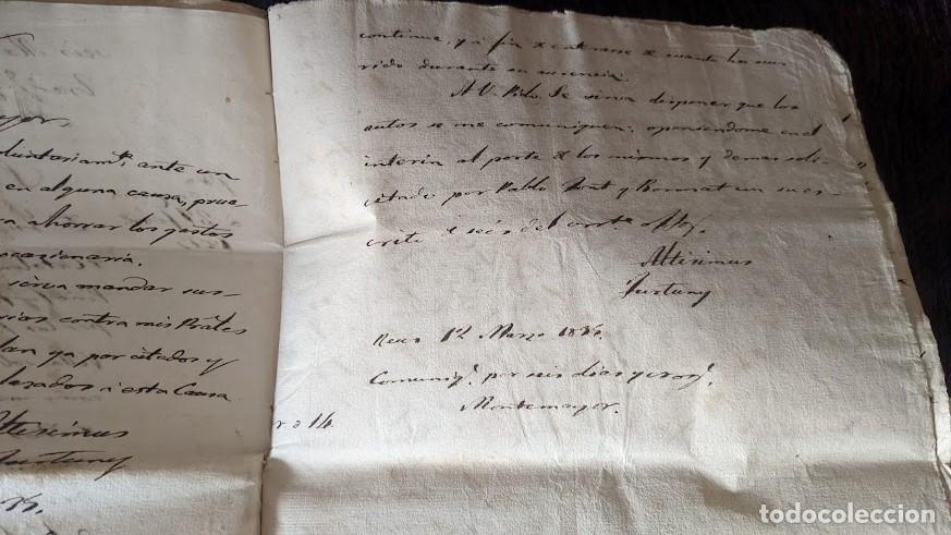 Documentos antiguos: DOCUMENTO ORIGINAL DEL TRIBUNAL DE LA ALCALDIA MAYOR DE REUS 1835 - Foto 4