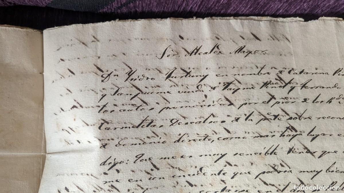 Documentos antiguos: DOCUMENTO ORIGINAL DEL TRIBUNAL DE LA ALCALDIA MAYOR DE REUS 1835 - Foto 5