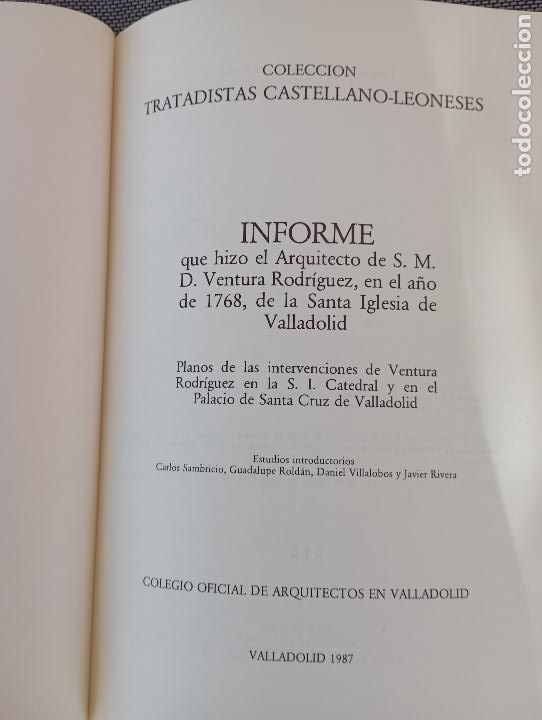 Documentos antiguos: EDICION FACSIMIL,INFORME DE LA SANTA IGLESIA DE VALLADOLID. - Foto 2