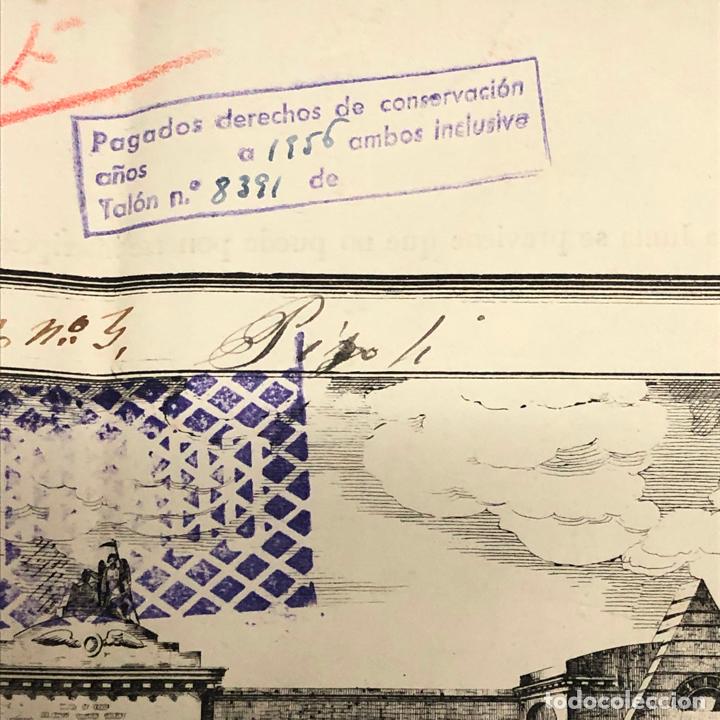 Documentos antiguos: CEMENTERIO GENERAL DE BARCELONA - TITULO DE PROPIEDAD A&Ntilde;O 1851 - Foto 5