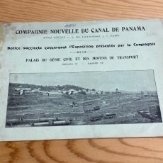 Documentos antiguos: CANAL DE PANAMA. 1900.