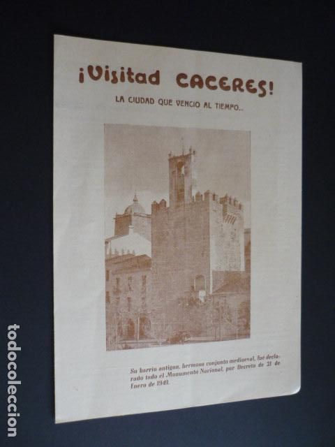 Documents Anciens: CACERES DIPTICO TURISTICO 1961