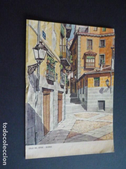 Documenti antichi: MADRID CALLE DEL CONDE TARJETA CROMOLITOGRAFICA