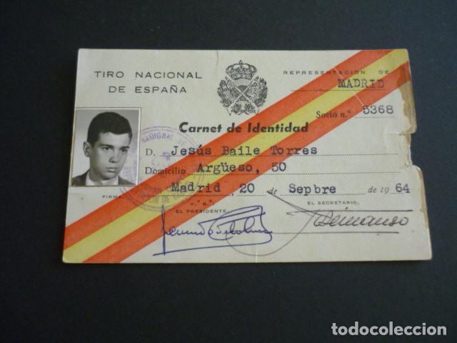 Documentos antiguos: TIRO NACIONAL DE ESPA&Ntilde;A CARNET DE IDENTIDAD 1964