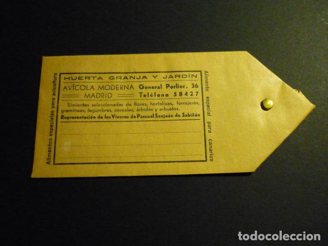 Documents Anciens: MADRID AVICOLA MODERNA ETIQUETA ENVIOS