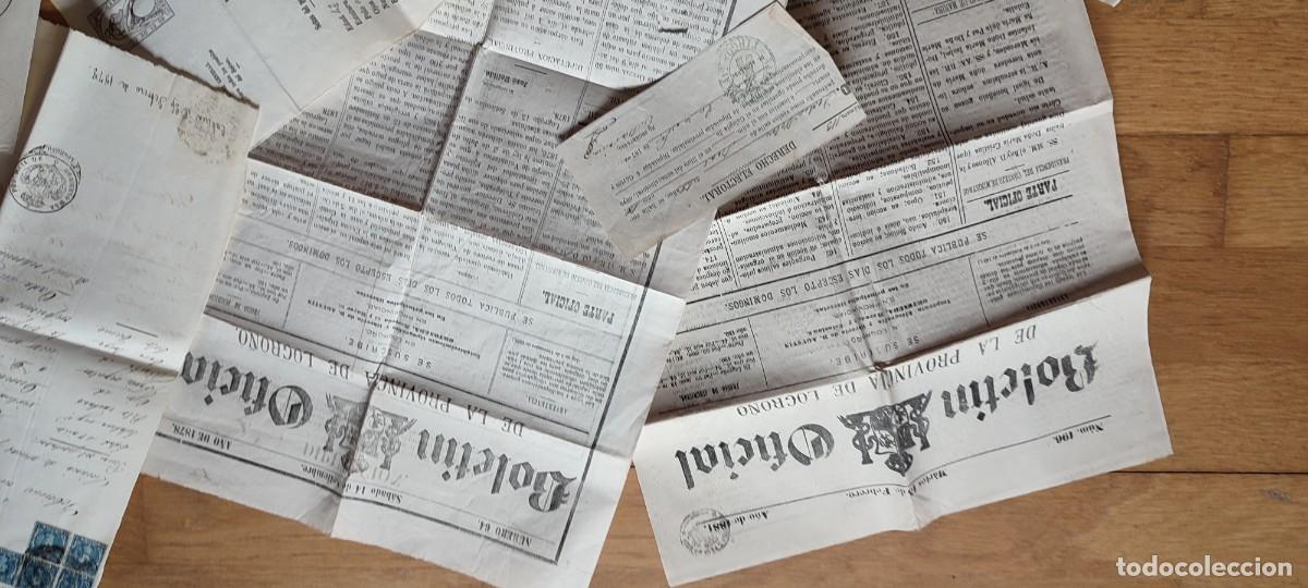 Documentos antiguos: Lote documentos 1870 Logro&ntilde;o Santo Domingo de la Calzada - Foto 2
