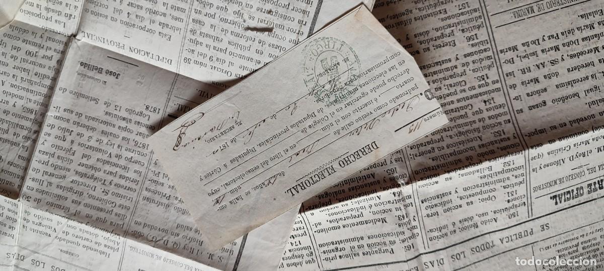 Documentos antiguos: Lote documentos 1870 Logro&ntilde;o Santo Domingo de la Calzada - Foto 6