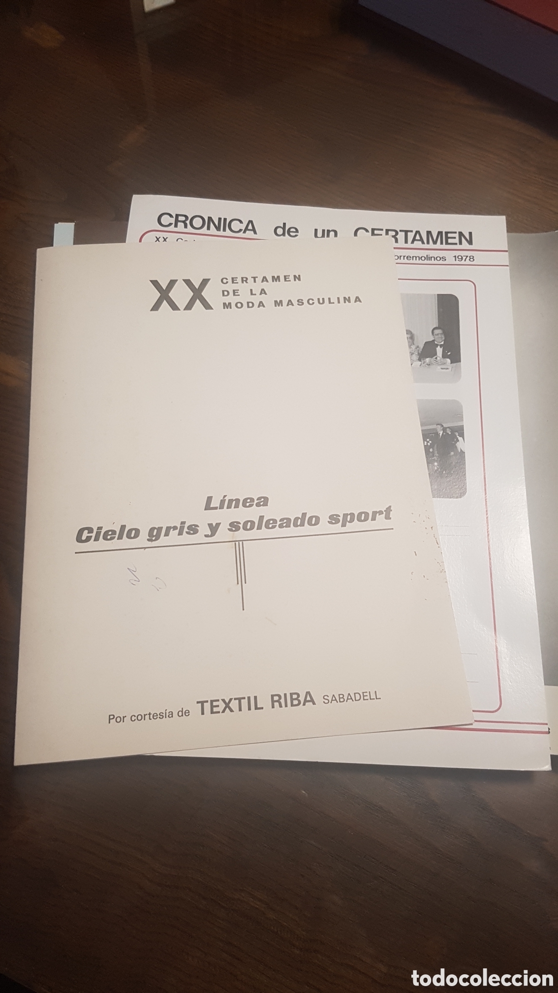Documentos antiguos: 6 DOCUMENTOS TEXTIL RIBA SABADELL CERTAMEN MODA MADRID TORREMOLINOS 1978