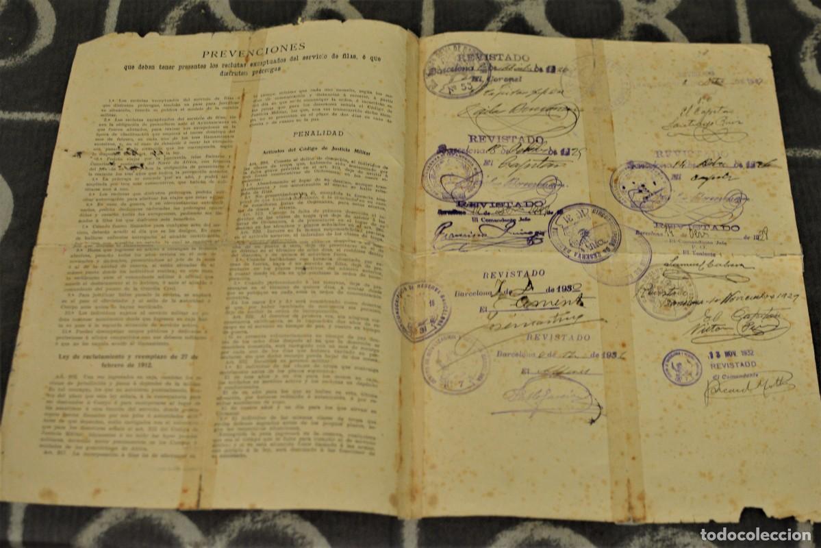 Documentos antiguos: DOCUMENTO MILITAR 1912 - Foto 2