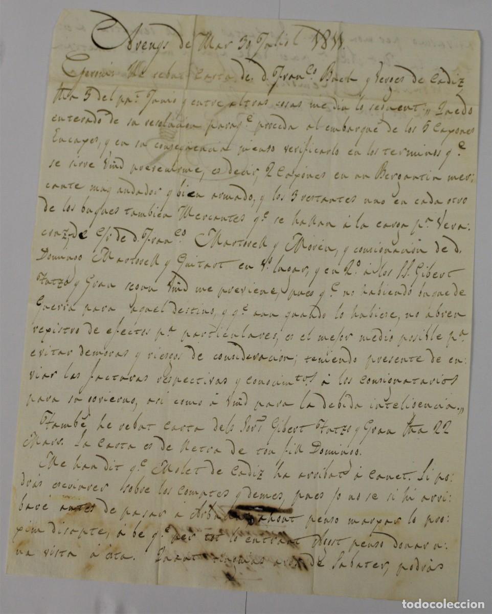 Documentos antiguos: CARTA MANUSCRITA 1811 - Foto 1