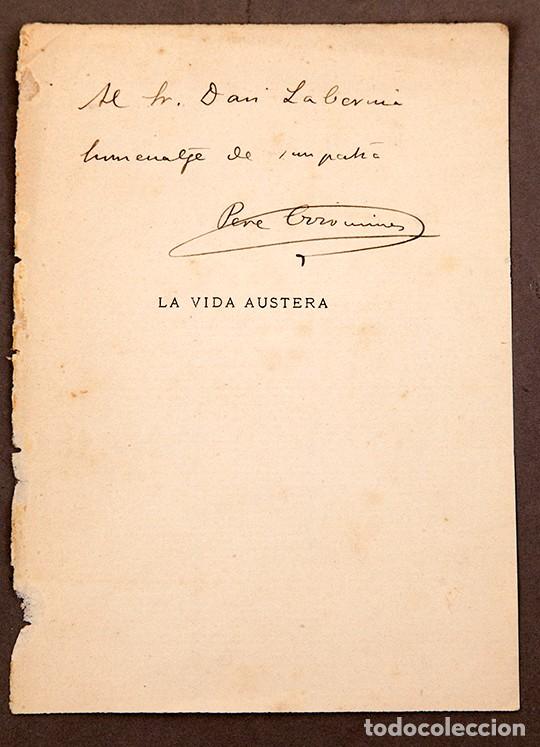 Documentos antiguos: PERE COROMINES - DEDICATORIA AUT&Oacute;GRAFA - Foto 1