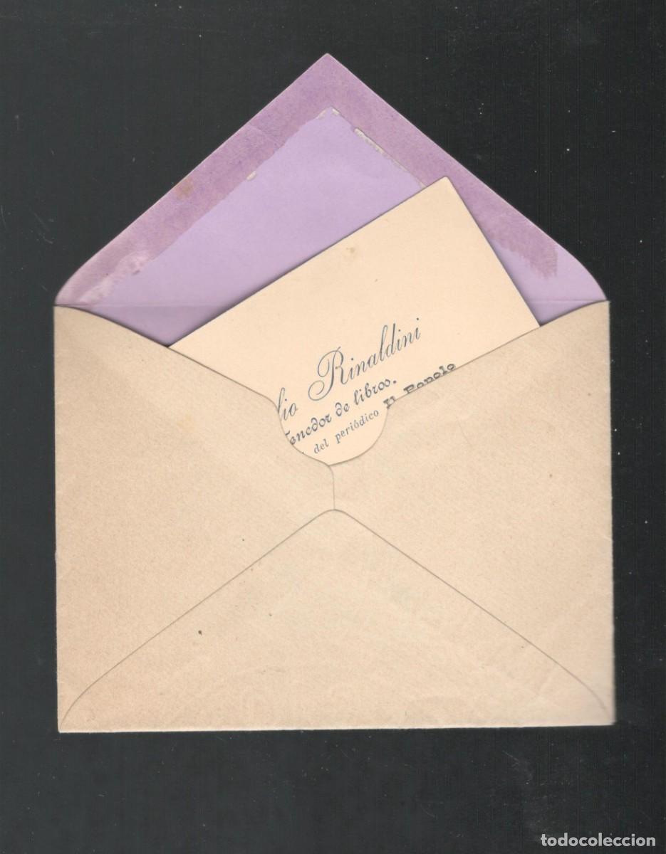 Documentos antiguos: TARJETA DE VISITA UTILIZADA POR MICHELE ANGIOLILLO PARA EL ASESINATO DE CANOVAS DEL CASTILLO, 1897