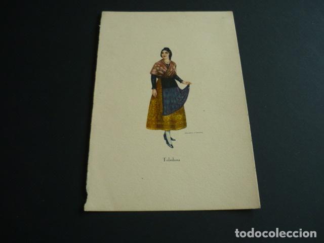 Old Documents: TOLEDO MUJER TOLEDANA TARJETA CROMOLITOGRAFICA GREGORIO VICENTE 1930 ILUSTRADOR PROGRAMA MUSICA