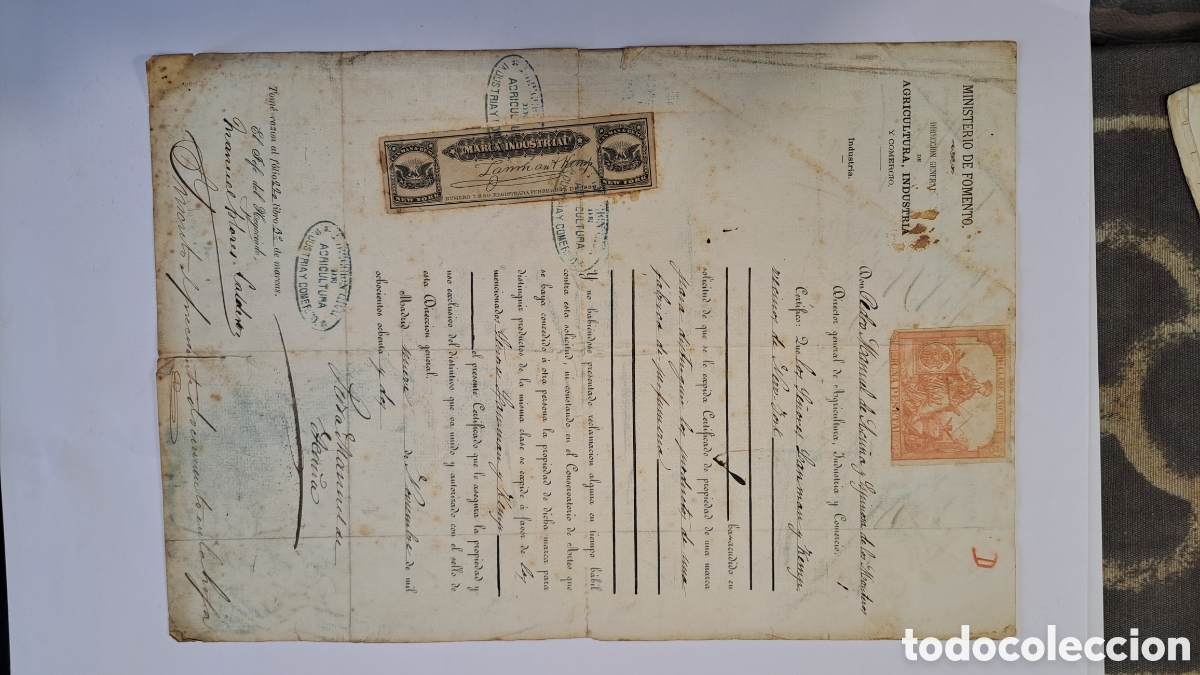 Documentos antiguos: Excepcionales documentos patentes de perfumes Murray y Lanman aprox 1882 - Foto 28