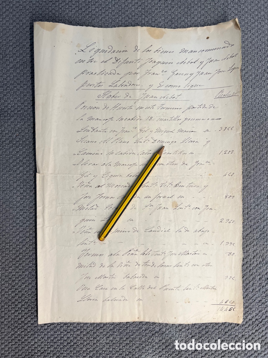Documentos antiguos: MONTAN Castell&oacute;n. Documento antiguo venta de una casa&hellip;. Elegante caligraf&iacute;a&hellip; (febrero de 1896)