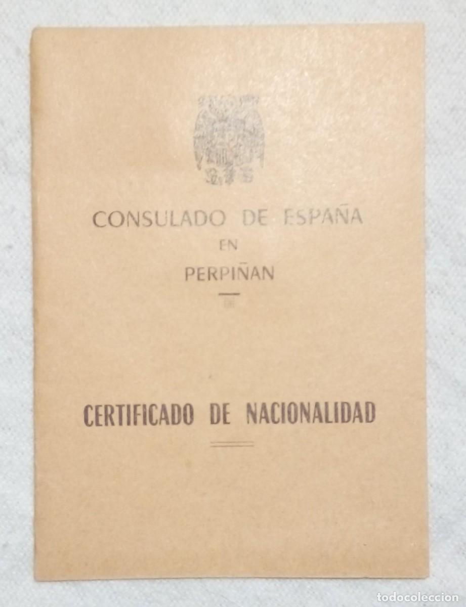 Documentos antiguos: Certificado de nacionalidad del a&ntilde;o 1960 - Foto 2